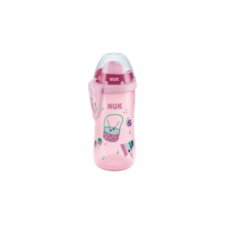 Παγουράκι Nuk® με μαλακό καλαμάκι Flexi Cup 300 ml 12Μ+