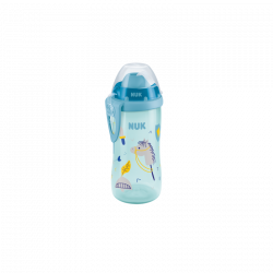 NUK® παγουράκι με μαλακό καλαμάκι Flexi Cup 300 ml 12Μ+