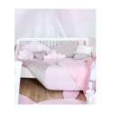 Σετ σεντόνια κρεβατιού Baby Star Σύννεφο Ροζ 100 x 150 cm