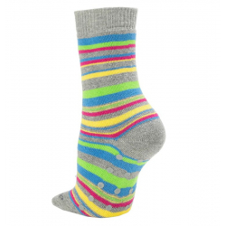 Αντιολισθητικές κάλτσες Stripes Grey CARLOMAGNO