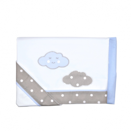 Σετ σεντόνια κούνιας Baby Star Σύννεφο Σιέλ 100 x 150 cm