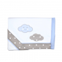 Σετ σεντόνια κρεβατιού Baby Star Σύννεφο Σιέλ 100 x 150 cm