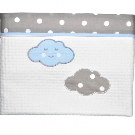 Κουβέρτα πικέ Baby Star Σύννεφο Σιέλ 100 x 150 cm