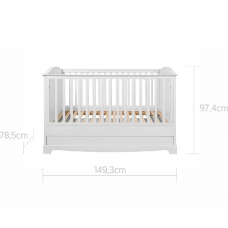 Κρεβάτι Bellamy Royal Timeless White 70 x 140 cm