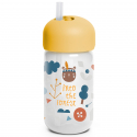 Suavinex παγούρι με καλαμάκι Forest Yellow 340 ml