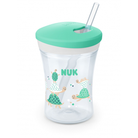 Κύπελλο Nuk® με μαλακό καλαμάκι Evolution Action Cup 230 ml 12M+