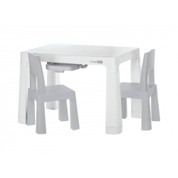 Πλαστικό παιδικό τραπεζάκι με 2 καρέκλες FreeON® Neo White/Grey