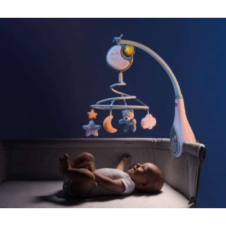 Μουσικό περιστρεφόμενο κρεβατιού Chicco Next2Dreams Ροζ