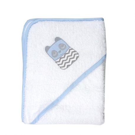 Κάπα - μπουρνούζι Baby Star Tiny Friends Σιέλ