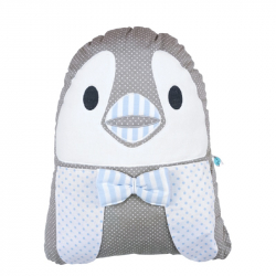 Διακοσμητικό μαξιλάρι πιγκουίνος Baby Star Tiny Friends Σιέλ