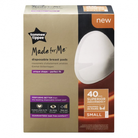 Επιθέματα στήθους μίας χρήσης Tommee tippee Made for Me™ Small 40 τεμάχια