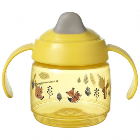 Εκπαιδευτικό κύπελλο Tommee Tippee Weaning Sippe με μαλακό στόμιο Yellow 190ml