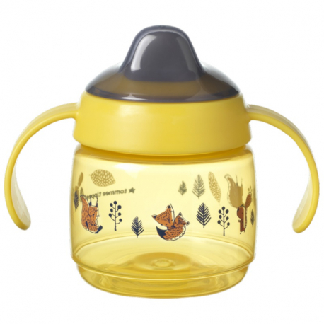 Εκπαιδευτικό κύπελλο Tommee Tippee Weaning Sippe με μαλακό στόμιο Yellow 190ml