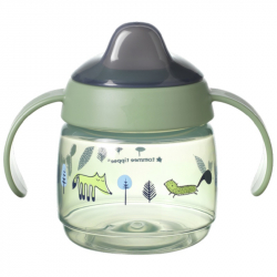 Εκπαιδευτικό κύπελο Tommee Tippee Weaning Sippee με μαλακό στόμιο Green 190ml