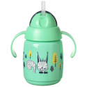 Εκπαιδευτικό κύπελο Tommee Tippee Training Straw με καλαμάκι Green 300ml