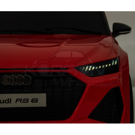 Ηλεκτροκίνητο αυτοκίνητο SKORPION WHEELS Audi RS6 Original 12V Κόκκινο