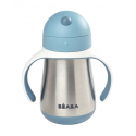 Beaba Ανοξείδωτο παγούρι θερμός με καλάμακι Windy Blue 250 ml