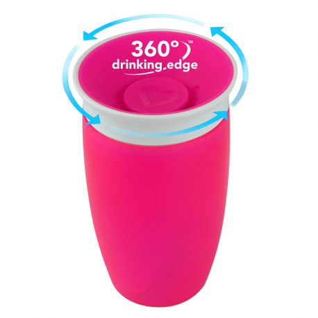 Kύπελλο Munchkin Miracle® 360° Sippy Cup Pink 296 ml