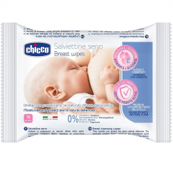 Μαντηλάκια καθαρισμού στήθους Chicco Natural Feeling 16 τεμάχια