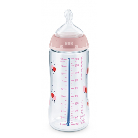 Μπιμπερό Nuk® First Choice+ με δείκτη ελέγχου θερμοκρασίας 300 ml 6-18m (1τμχ)