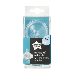 Θηλές Tommee Tippee Advanced Anti-Colic μέτριας ροής 3Μ+, σετ των 2