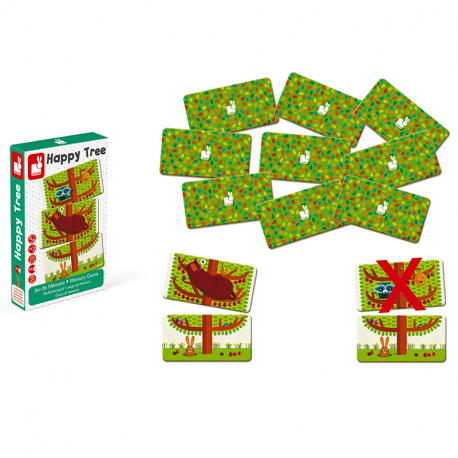 Επιτραπέζιο παιχνίδι μνήμης χαρούμενο δέντρο Janod