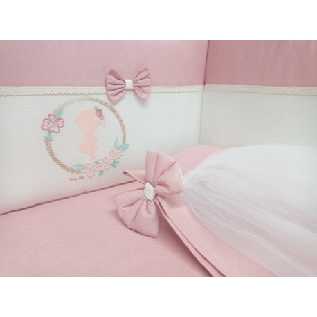 Προίκα κρεβατιού Baby Nap Baby Girl σετ των 3