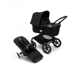 Καρότσι και port-bebe Bugaboo Fox 3 Complete Black - Midnight Black