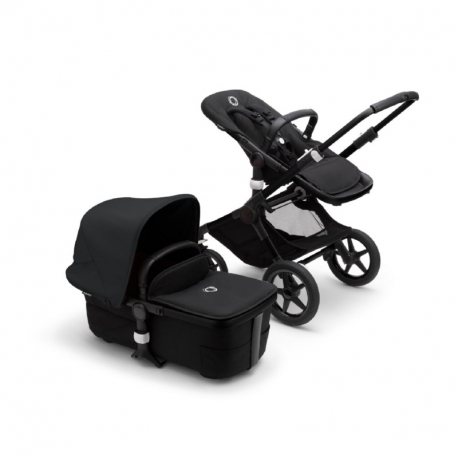 Καρότσι και port-bebe Bugaboo Fox 3 Complete Black - Midnight Black