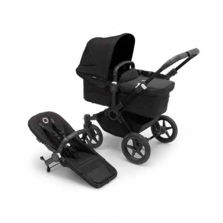 Καρότσι και port-bebe Bugaboo Donkey5 Mono Complete Black - Midnight Black