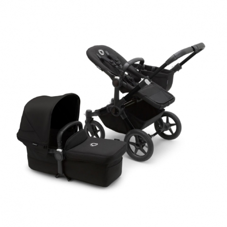 Καρότσι και port-bebe Bugaboo Donkey5 Mono Complete Black - Midnight Black