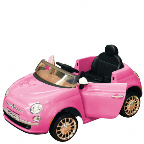 Ηλεκτροκίνητο αυτοκίνητο GLOBO - SPIDKO Fiat 500 Ροζ