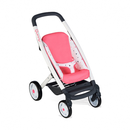 Καροτσάκι και port-bebe κούκλας 3 σε 1 Smoby Maxi Cosi &amp; Quinny Pink