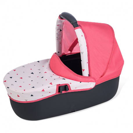 Καροτσάκι και port-bebe κούκλας 3 σε 1 Smoby Maxi Cosi &amp; Quinny Pink