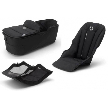 Σετ κάθισμα, port-bebe και αξεσουάρ καροτσιού Bugaboo Fox2 Style Set Black
