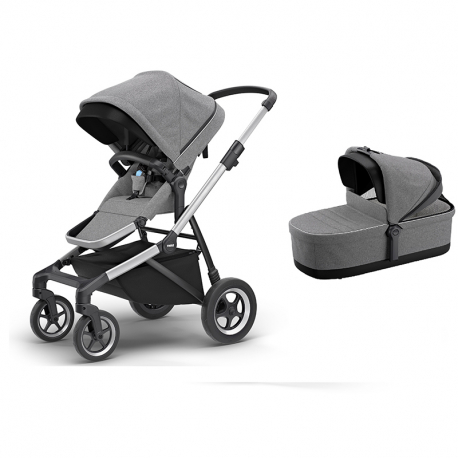 Καρότσι και port-bebe THULE® Sleek Grey Melange