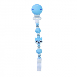 Κλιπ πιπίλας από σιλικόνη SARO Foxy Blue