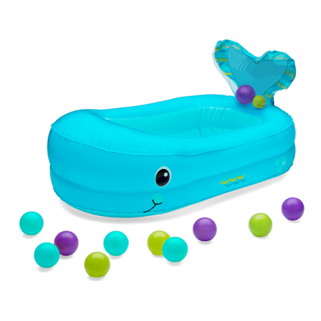 Φουσκωτό μπάνιο και μπάλες Infantino® Whale Bubble Ball Inflatable Bath Tub™