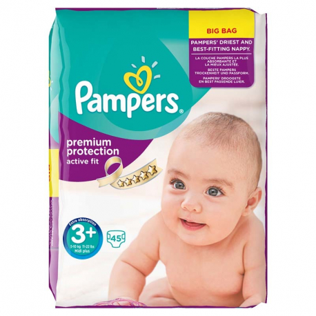 Πάνες Pampers® Active Fit Midi Plus No 3+ (5-10 kg)