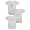 Κορμάκια Pretty baby® 6-18 μηνών, σετ των 3
