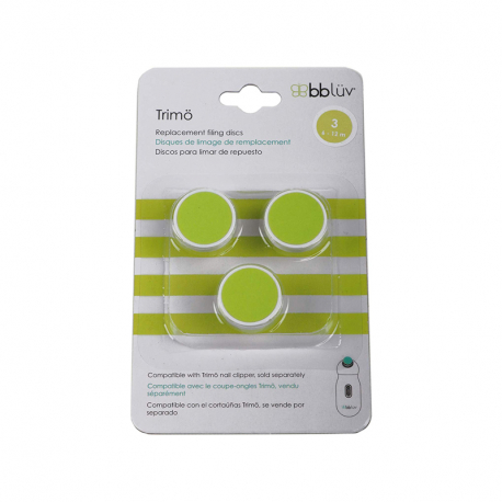 BBluv® σετ 3 ανταλλακτικοί δίσκοι ηλεκτρικής λίμας Trimo 6-12 μηνών
