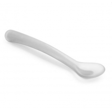 Suavinex κουτάλι σιλικόνης Hygge Baby Grey
