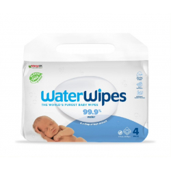 Μωρομάντηλα WaterWipes® Plastic-free 4 πακέτα 60 τεμαχίων