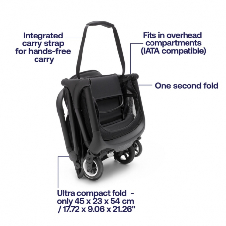 Καρότσι Bugaboo Butterfly Midnight Black