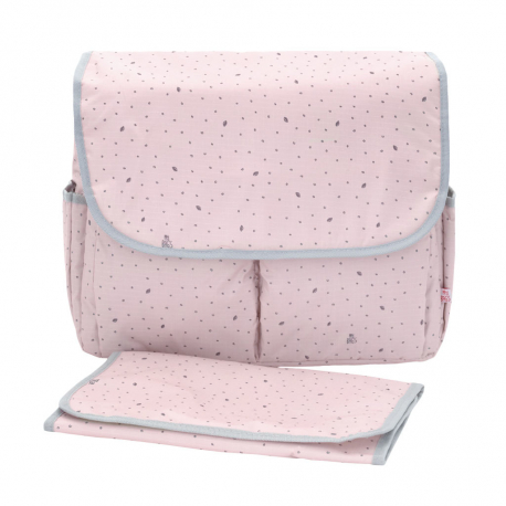My Bags τσάντα θηλασμού με θήκη - αλλαξιέρα Leaf Pink
