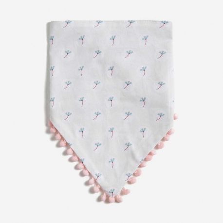 Σαλιάρα τρίγωνη Ήρα Indian Flamingo Ανθάκι