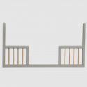 Κάγκελο μετατροπής σε παιδικό κρεβάτι Troll Nursery Lukas Soft Grey