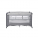 Παρκοκρέβατο δύο επιπέδων Lorelli® Torino Grey Striped Elements
