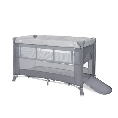 Παρκοκρέβατο δύο επιπέδων Lorelli® Torino Grey Striped Elements
