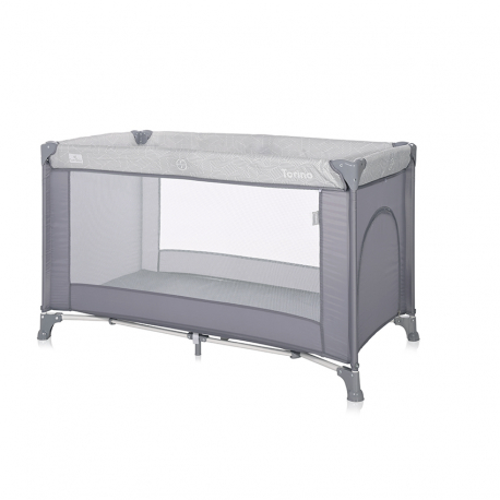 Παρκοκρέβατο ενός επιπέδου Lorelli® Torino Grey Striped Elements